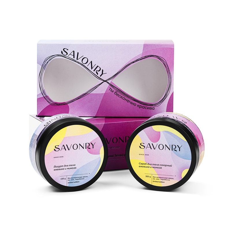 Набор Ежевика и Мимоза (уход за телом)